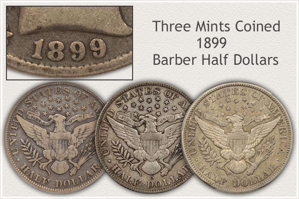 The Different Mints of 1899 Barber Half Dollars