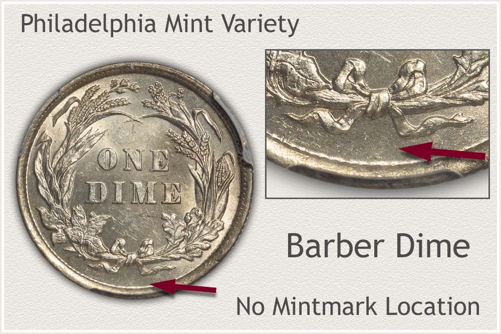 1899 Philadelphia Mint Barber Dime