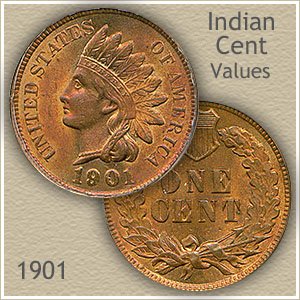Uncirculated 1901 Indian Head Penny
