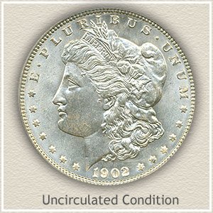 1902 Morgan Silver Dollar Uncirculated Condition