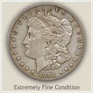 1902 Morgan Silver Dollar Extremely Fine Condition