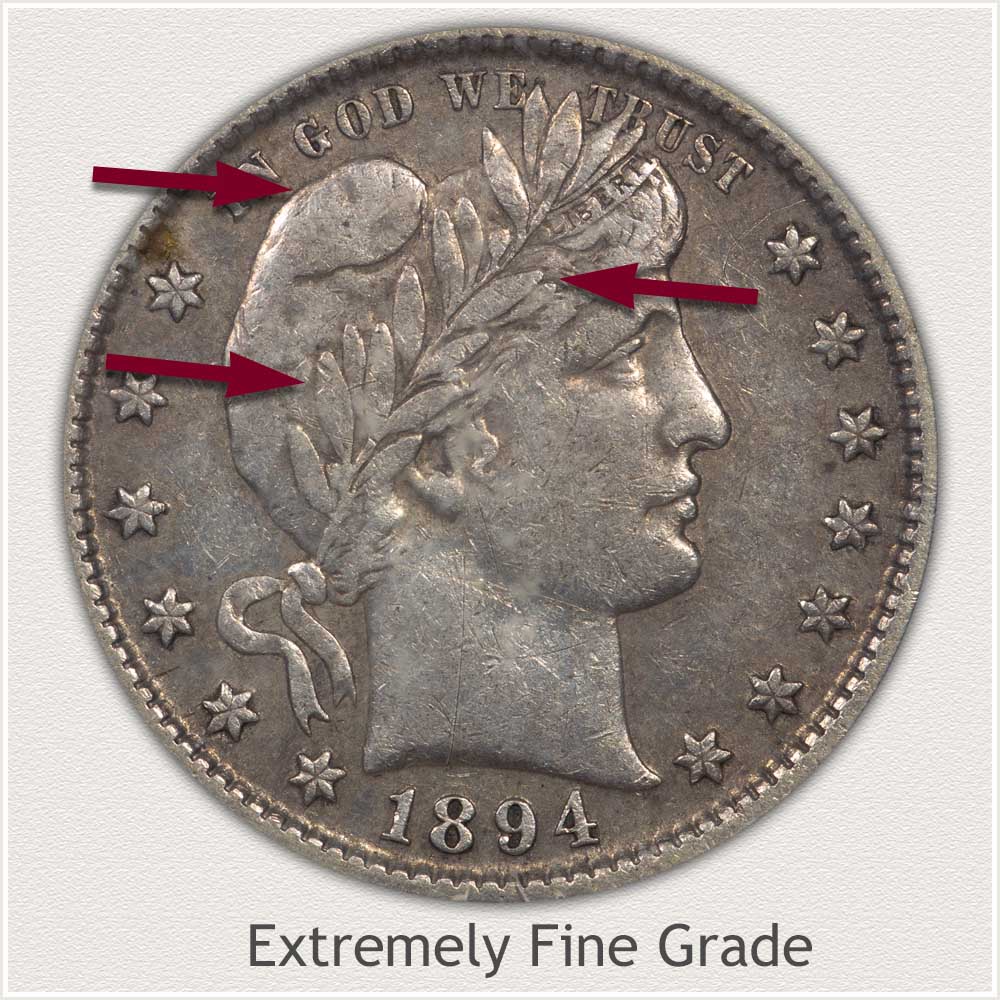 1903 Barber Quarter Extremely Fine Grade