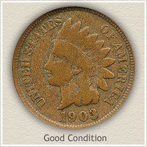 1903 Indian Head Penny Good Condition