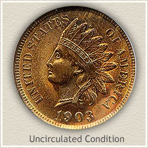 1903 Indian Head Penny Uncirculated Condition