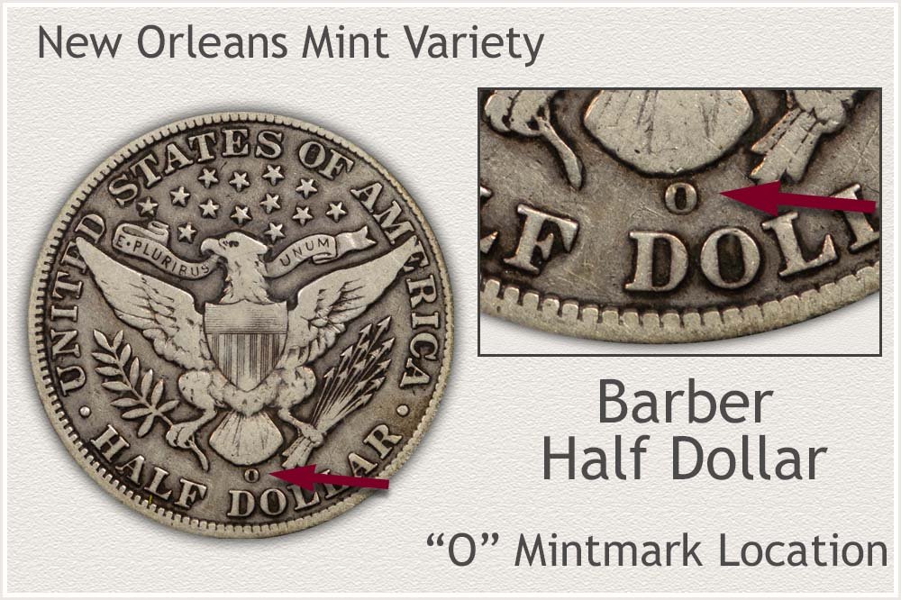 1906-O Barber Half Dollar