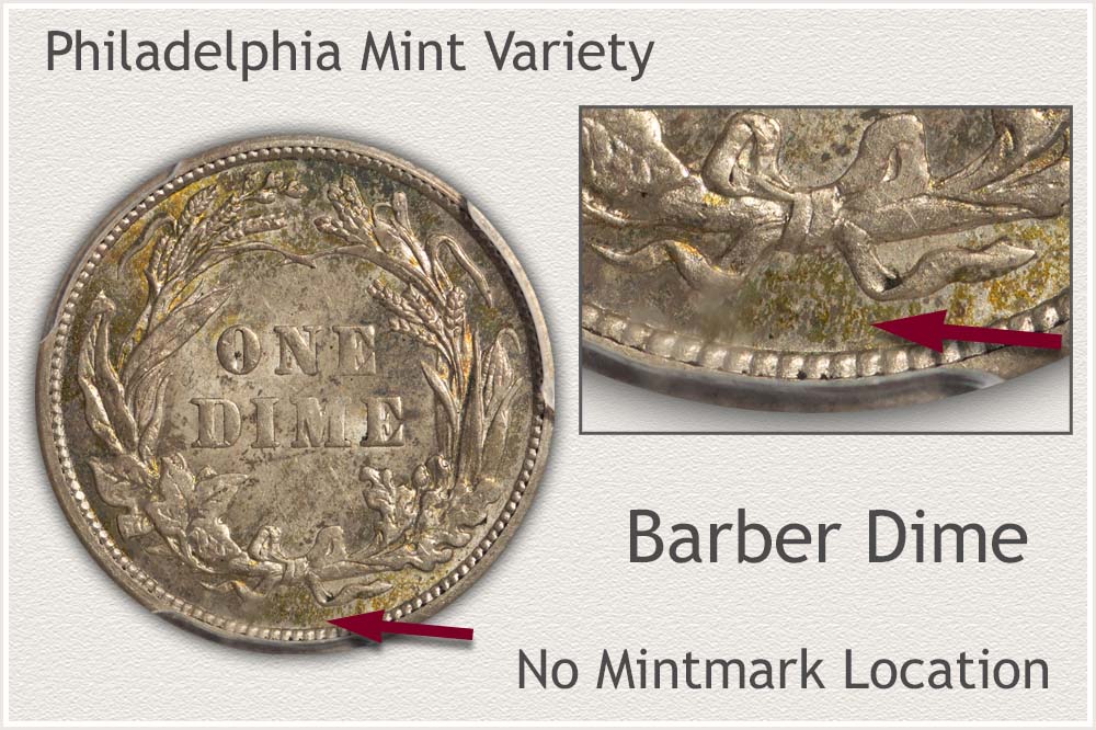 1907 Barber Dime