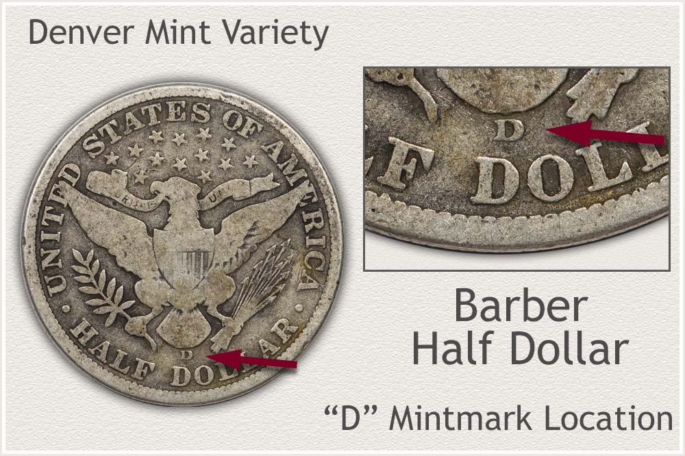 1908-D Barber Half Dollar
