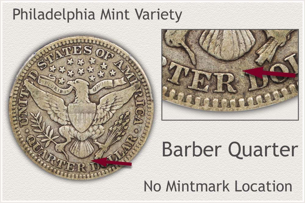 1911 No Mintmark Barber Quarter