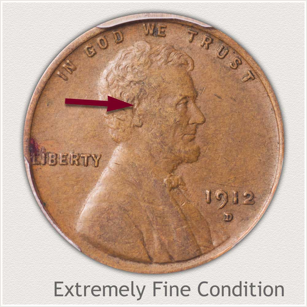 Extremely Fine Grade Lincoln Penny