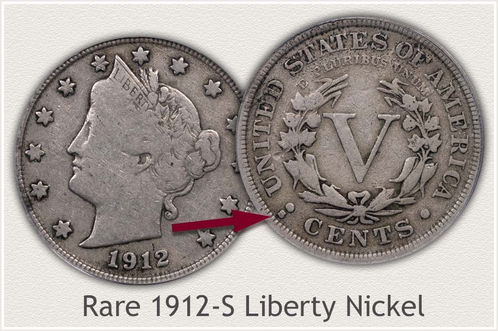 1912-S Liberty Nickel