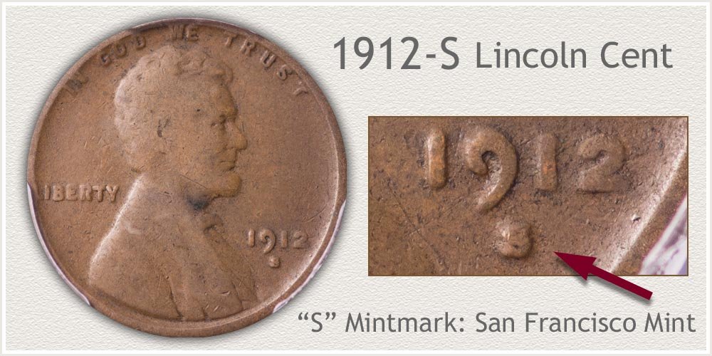 1912-S Lincoln Penny