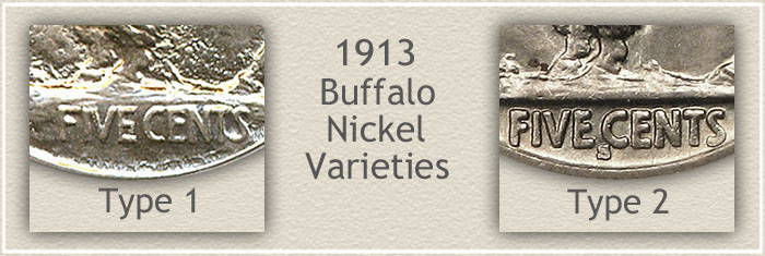 1913 Nickel Type I and Type II