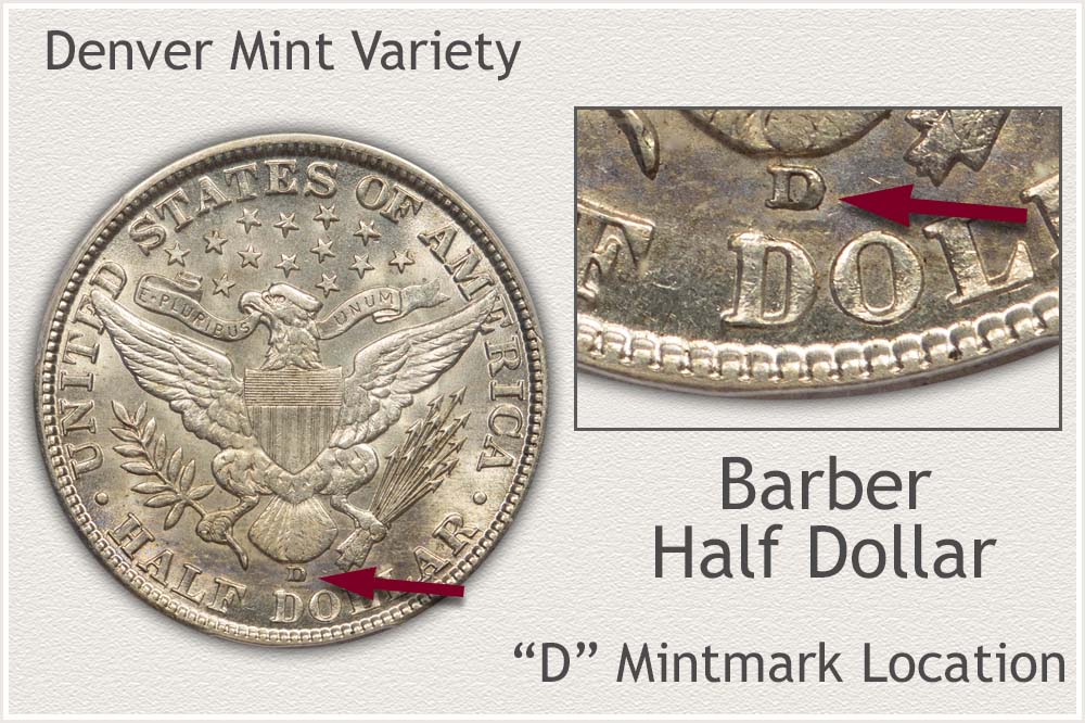 1913-D Barber Half Dollar