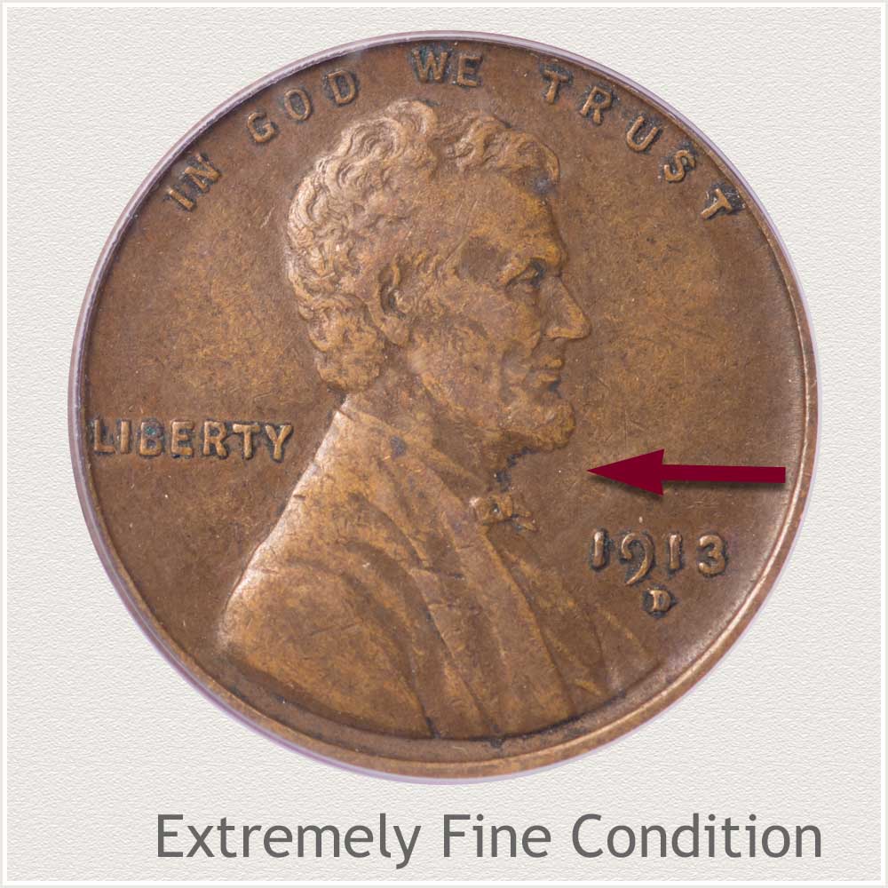 Extremely Fine Grade Lincoln Penny