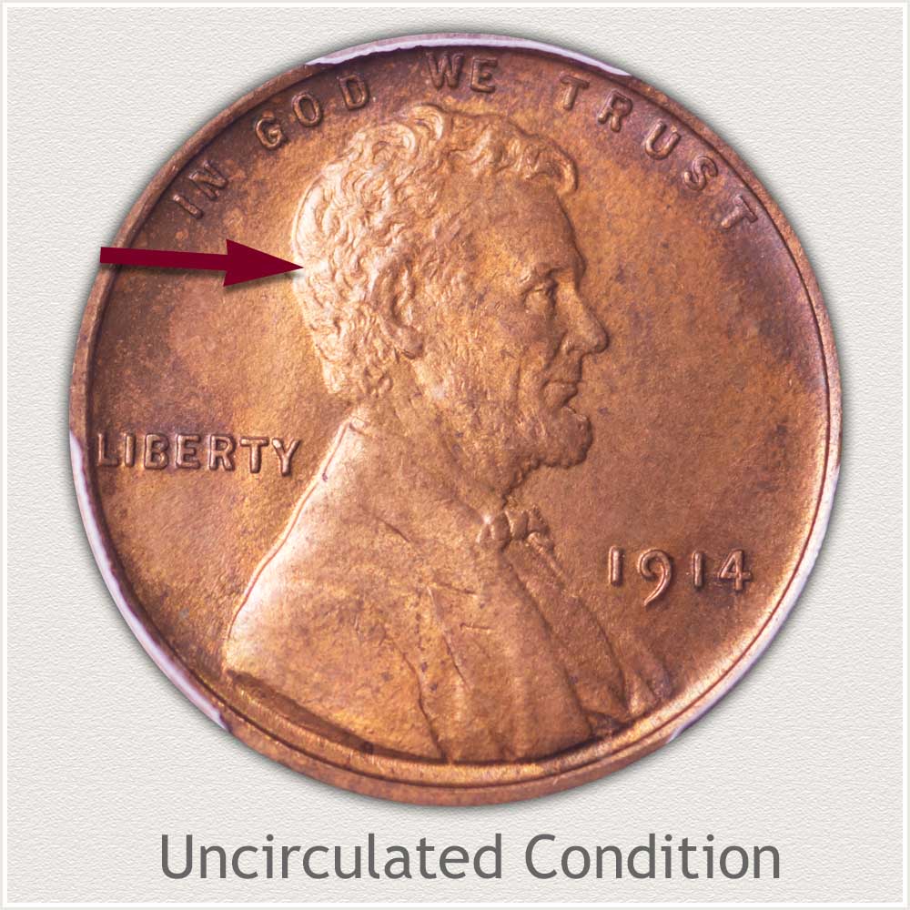 Uncirculated Grade 1914 Lincoln Penny