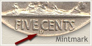 1914 D Mintmark Location