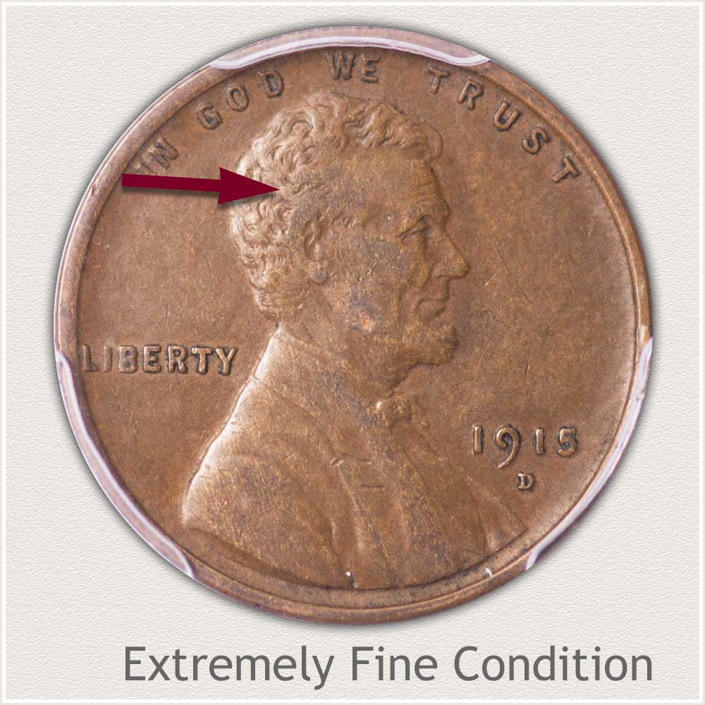 Extremely Fine Grade Lincoln Penny