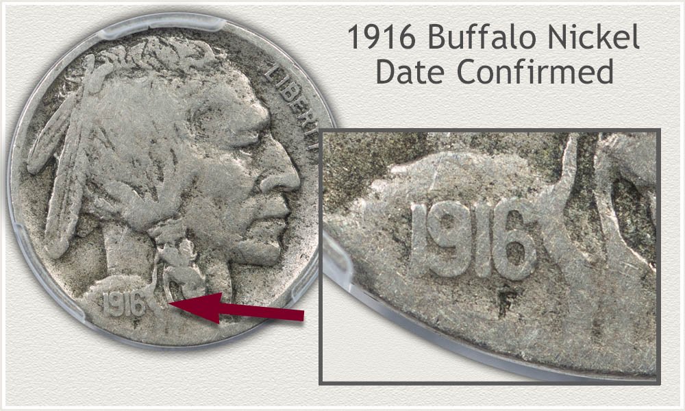 Location of Date on a Buffalo Nickel