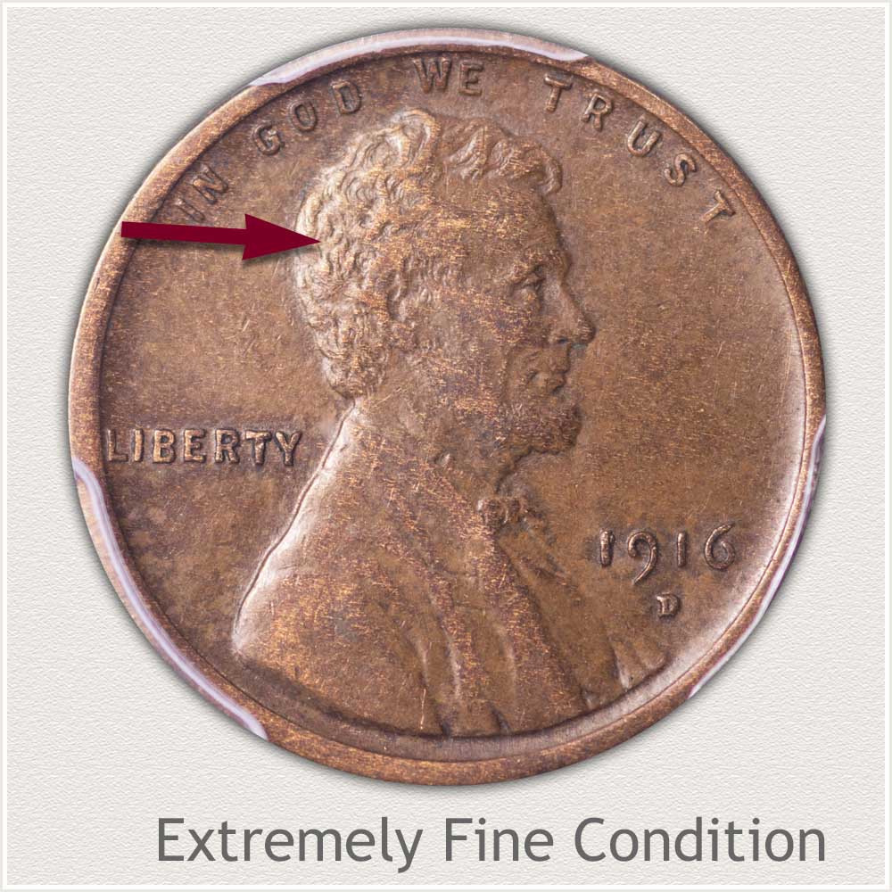 Extremely Fine Grade Lincoln Penny