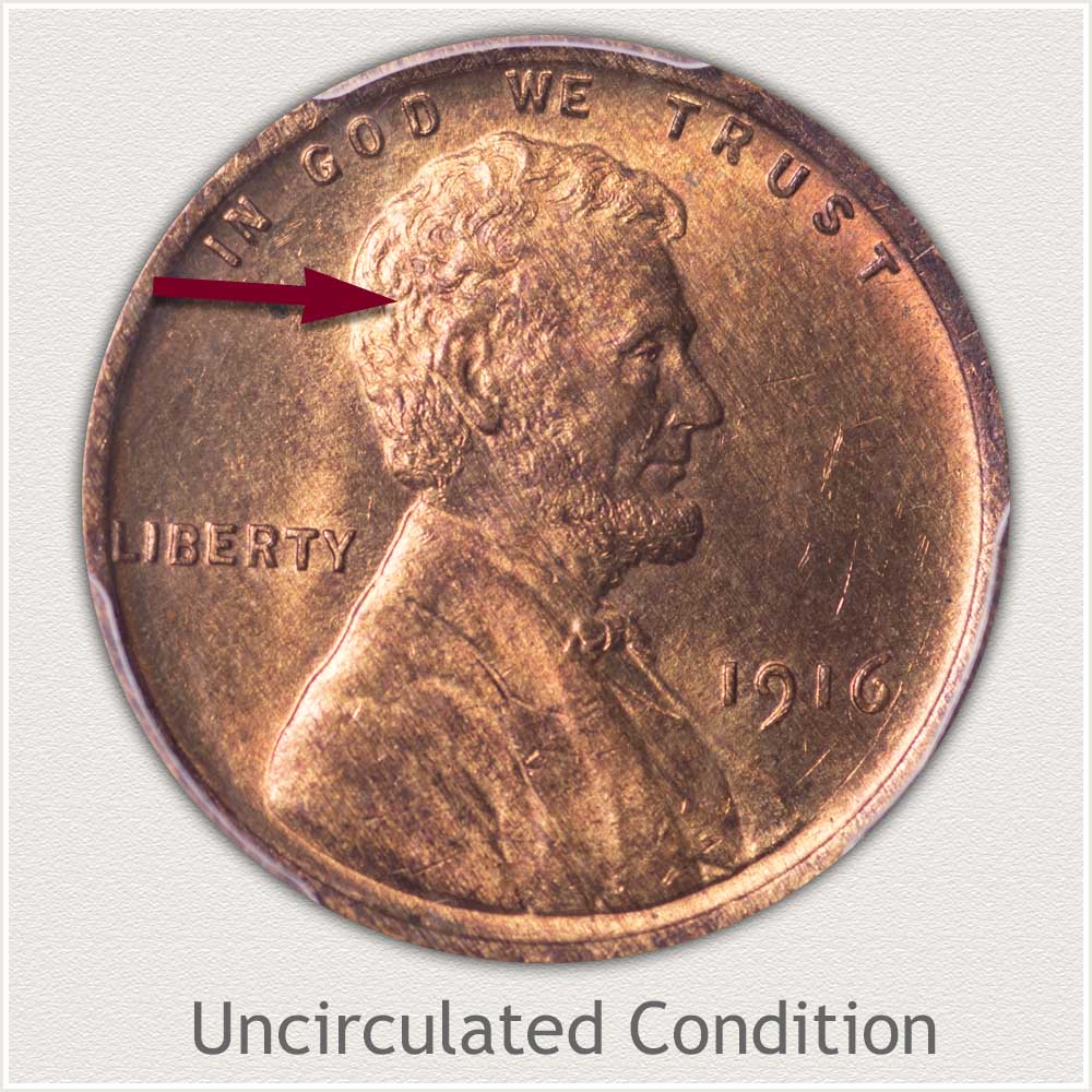 Uncirculated Grade 1916 Lincoln Penny