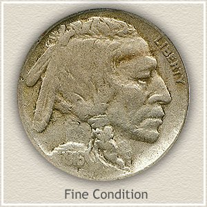 1916 Nickel Fine Condition