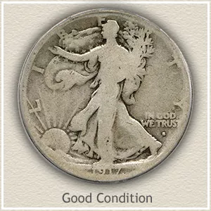 1917 Half Dollar Good Conditon