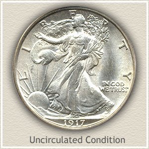 1917 Half Dollar Uncirculated Conditon