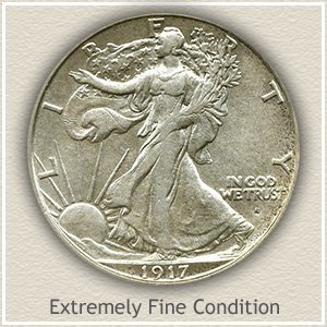 1917 Half Dollar Extremely Fine Conditon