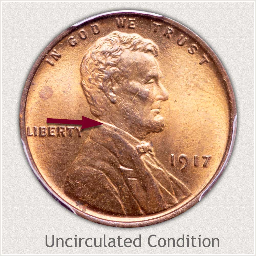 Uncirculated Grade 1917 Lincoln Penny