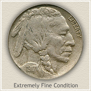 1917 Nickel Extremely Fine Condition