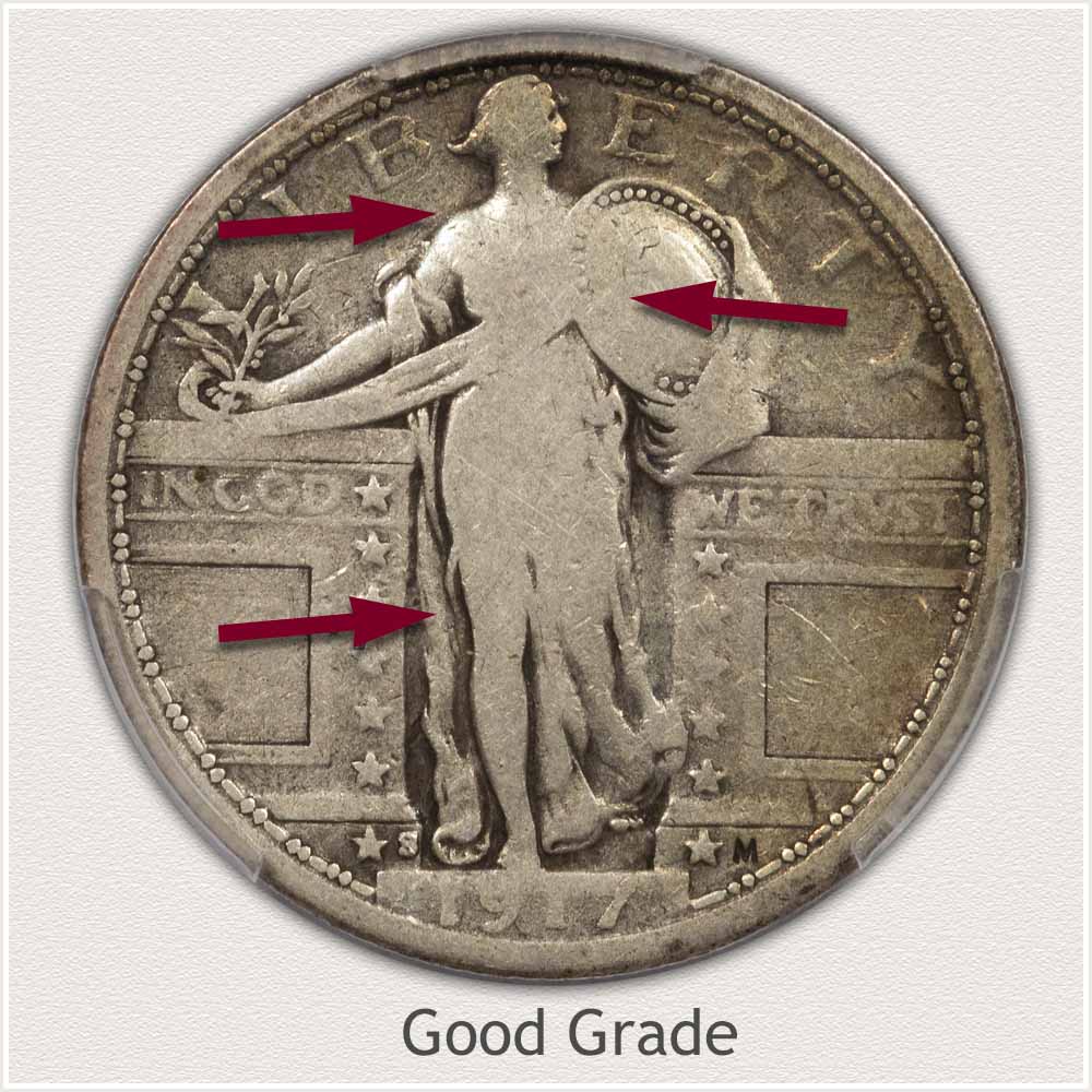 Standing Liberty Quarter in Good Grade