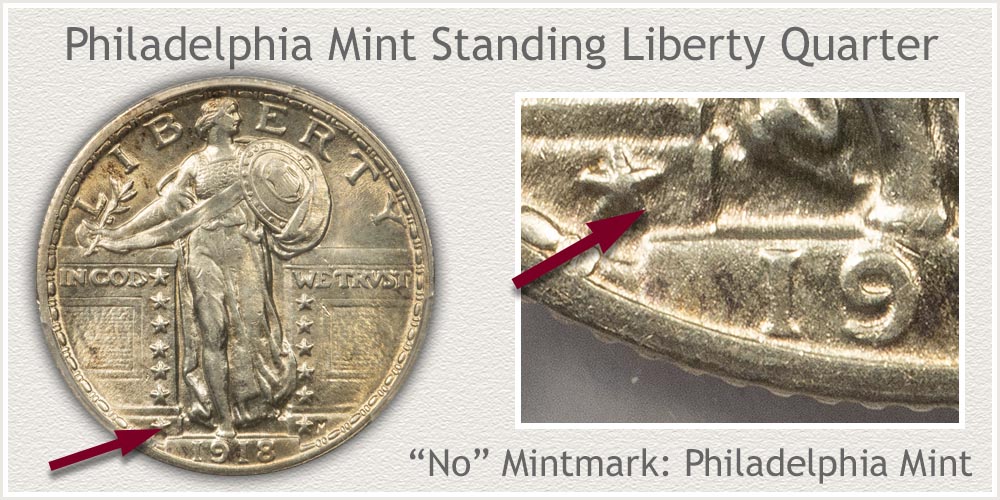 1918 Standing Liberty Quarter