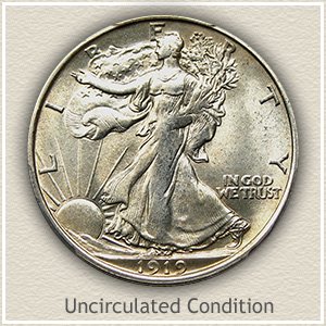 1919 Half Dollar Uncirculated Condition