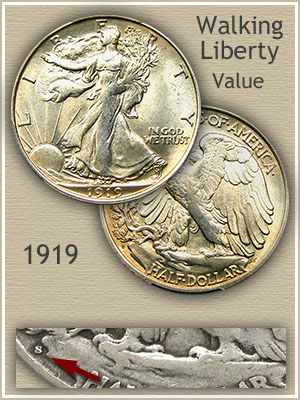 Uncirculated 1919 Half Dollar Value