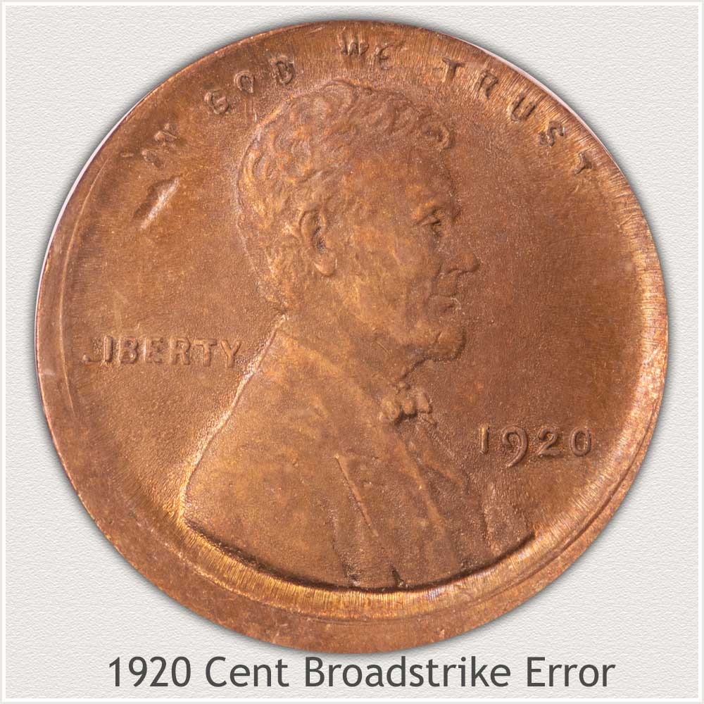 Broadstrike Error 1920 Lincoln Cent