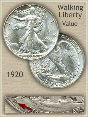 Uncirculated 1920 Half Dollar Value