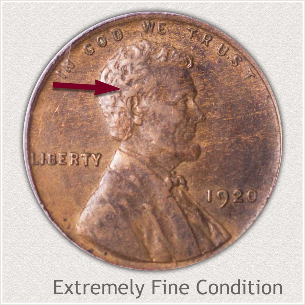 Extremely Fine Grade Lincoln Penny