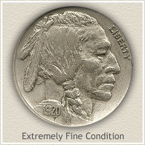 1920 Nickel Extremely Fine Condition