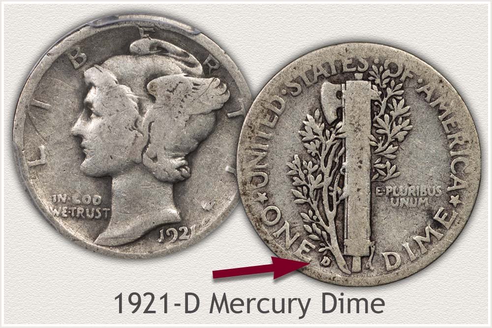 1921-D Mercury Dime