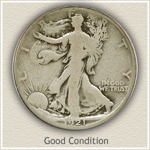 1921 Half Dollar Good Condition