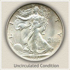 1921 Half Dollar Uncirculated Condition