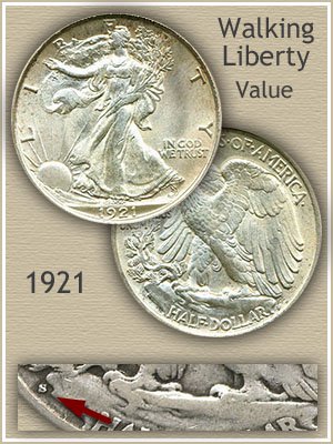 Uncirculated 1921 Half Dollar Value