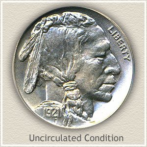 1921 Nickel Uncirculated Condition