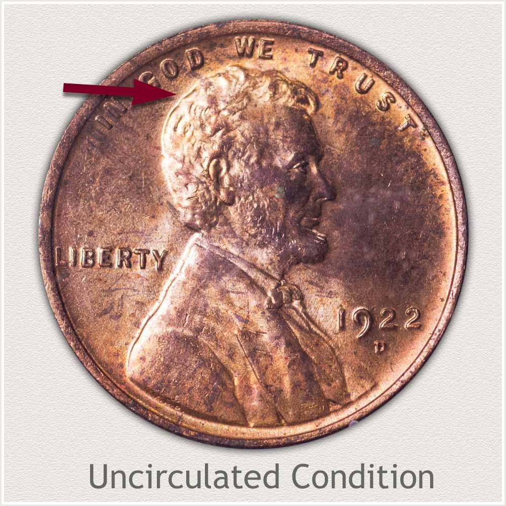Uncirculated Grade 1922 Lincoln Penny