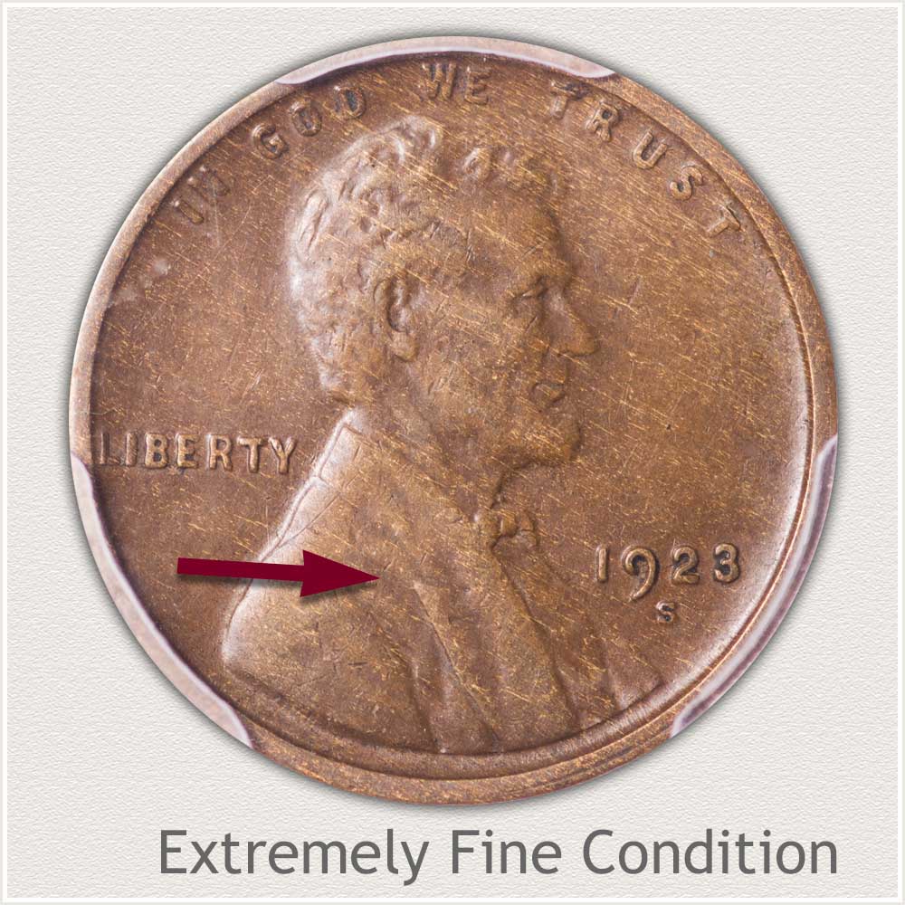 Extremely Fine Grade Lincoln Penny