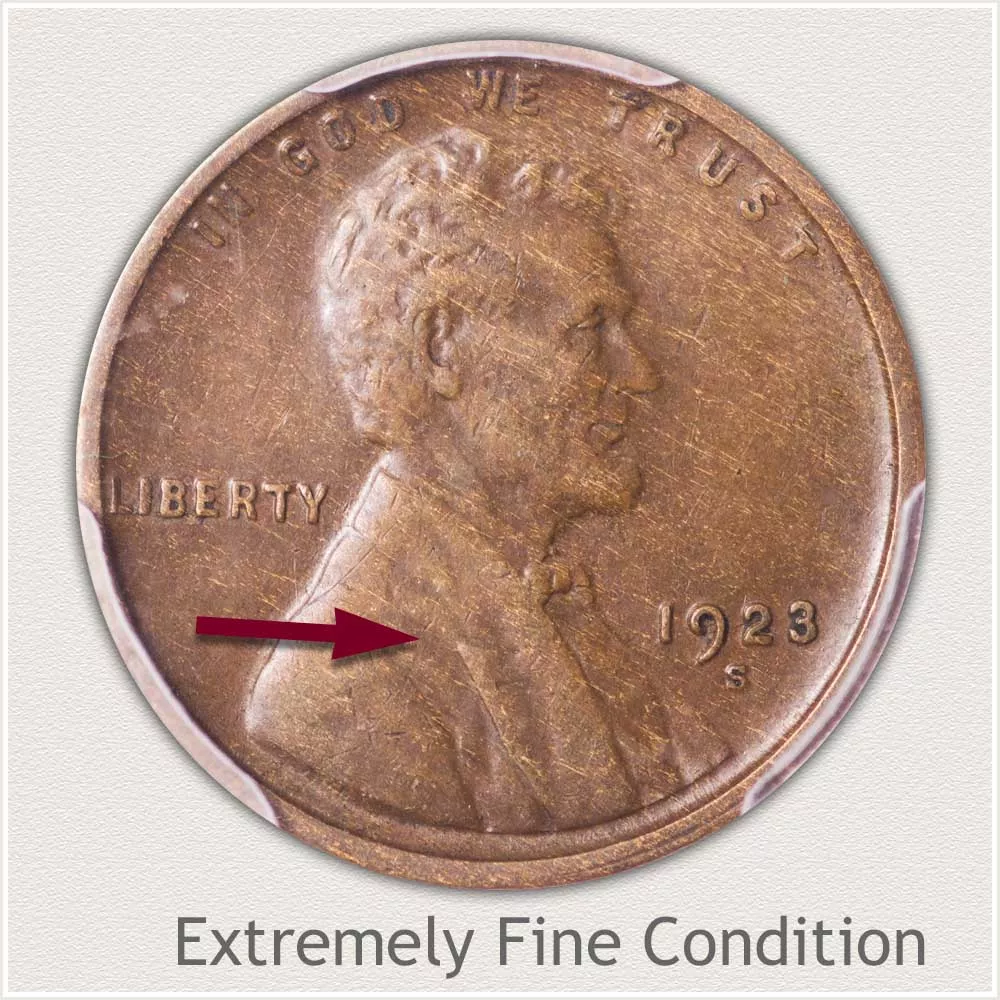 Extremely Fine Grade Lincoln Penny