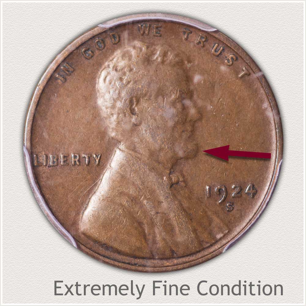 Extremely Fine Grade Lincoln Penny