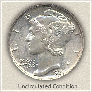 1925 Dime Uncirculated Condition