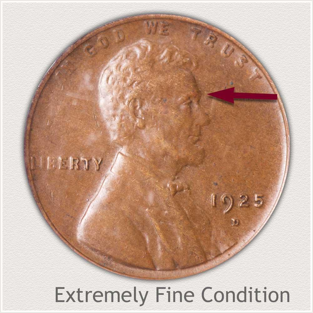 Extremely Fine Grade Lincoln Penny