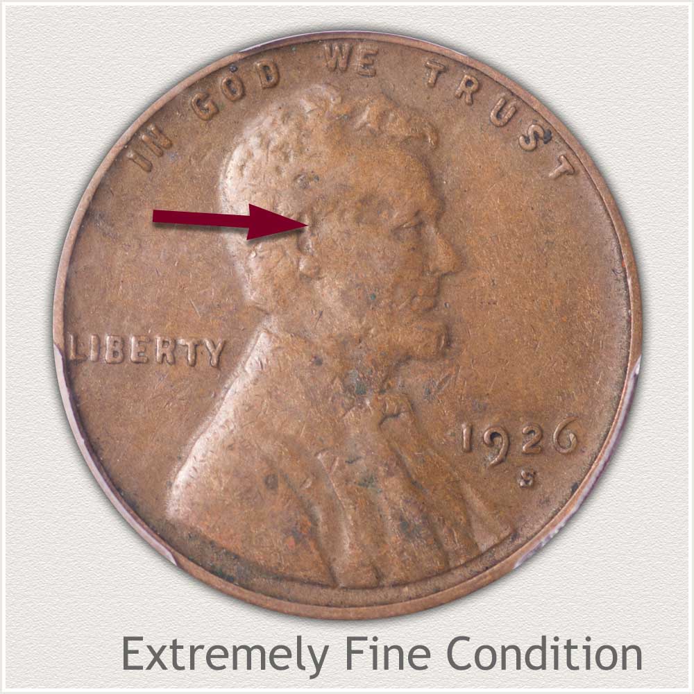 Extremely Fine Grade Lincoln Penny